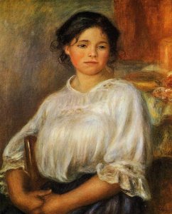 Ung Kvinne Sittende — Pierre-auguste Renoir