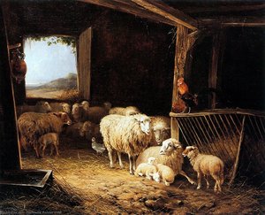Stable Interior Sun — Henriette Ronner Knip