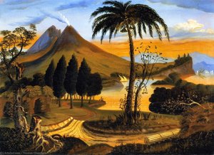 Landscape With Mount Vesuvius — Thomas Chambers