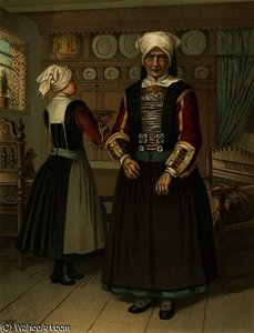 German Costume Schleswig Ostenfeld — Albert Kretschmer