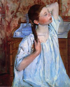 Girl Arranging Her Hair — Mary Stevenson Cassatt