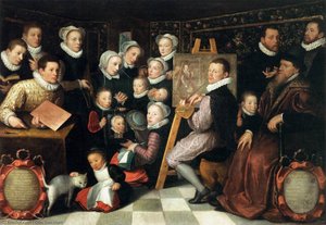 The Artist Painting, Surrounded By His Family — Όττο Φαίν