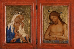 Diptych: Mary With The Child And Christ As The Man Of Sorrows — Master Theodoric