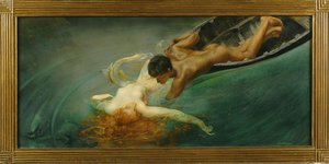 The Siren (siren) (green Abyss) — Giulio Aristide Sartorio