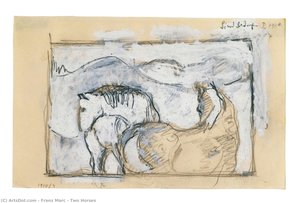 Two Horses — Franz Marc