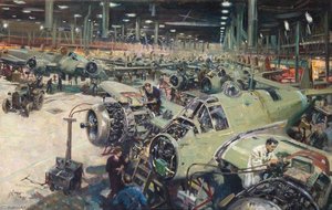 Bristol Aircraft Company Assembly Line — Terence Tenison Cuneo