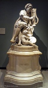 George Frideric Handel Signed And Dated The Plinth About Carved In London By Luis-francois Roubiliac (1702 (1850) - (1762)) — Louis-françois Roubiliac
