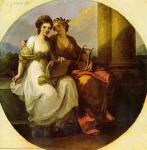 Allegory Of Poetry And Music — Angelica Kauffmann (maria Anna Angelika)