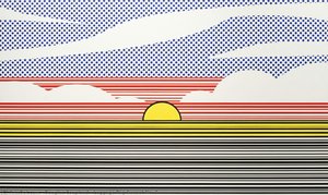 Luggage Tag Sunset No. 3 — Douglas Coupland