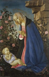 La Vergine Adorante Il Bambino Cristo Dormiente — Sandro Botticelli