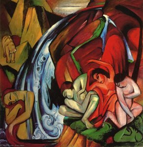 La Cascada — Franz Marc