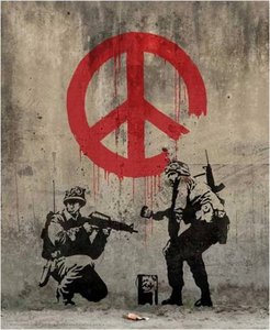Soldiers Painting Peace — Banksy