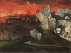 Landscape With The Destruction Of Sodom And Gomorrah — Joachim Patinir