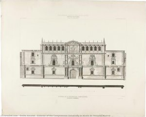 Exterior Of The Complutense University In Alcala De Henares Madrid — Emilio Ancelet