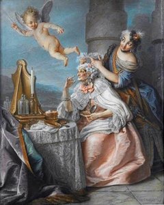Folly Embellishing Old Age With The Adornments Of Youth — Charles Antoine Coypel Iv