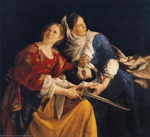 Judith And Her Maidservant With The Head Of Holofernes — Orazio Gentileschi