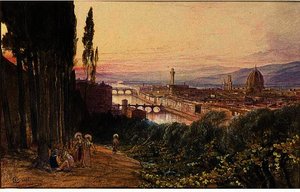 View Of Florence From San Miniato — Edward Lear