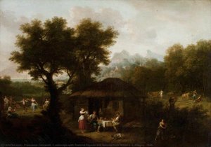 Landscape With Pastoral Figures And Animals From Milton's 'l'allegro' (1645) — Francesco Zuccarelli