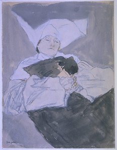 A Nun On Her Deathbed — Gwen John