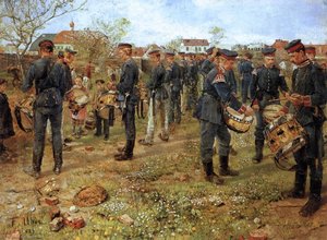 Bavarian Drummers — Fritz Von Uhde