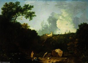 Distant View Of Maecenas' Villa, Tivoli — Richard Wilson