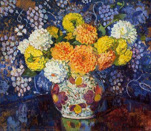 Vase Of Flowers — Theo Van Rysselberghe