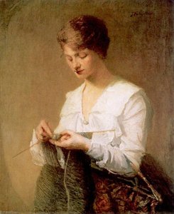 Knitting For Soldiers — Julian Alden Weir
