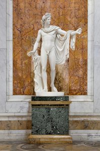 Apoll Von Belvedere (kopie Nach Einer Römischen Marmorkopie Eines Griechischen Bronzebildwerkes, Das Leochares Um 350/325 V. Chr. Zugeschrieben Wird) — Pietro Tenerani