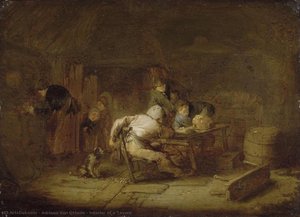 Interior Of A Tavern — Adriaen Van Ostade
