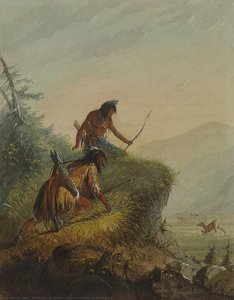 Snake Indians Shooting Elk — Άλφρεδος Γιακόμπς Μίλερ
