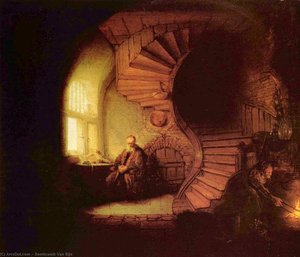 Filosoful În Meditație — Rembrandt Van Rijn