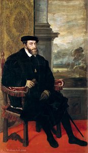 Portrait Of Charles V Seated — Andreas Vesalius