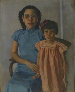 Mother And Daughter — Xu Beihong