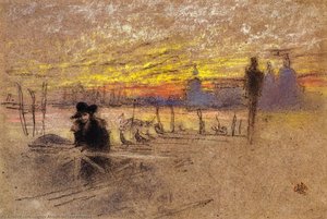 Untergang: Rot Und Gold - Der Gondolier — James Abbott Mcneill Whistler