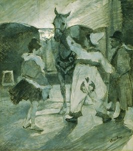 In The Wings At The Circus — Henri De Toulouse-lautrec