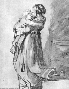 Saskia Mit Einem Kind — Rembrandt Van Rijn