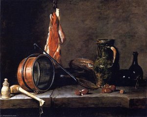 Le Repas Du Jour De La Viande — Jean-baptiste-siméon Chardin