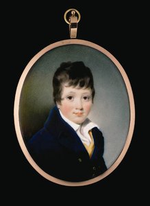 A Young Boy, Full Face In Blue Coat With Gold Buttons — ჯორჯ ჩინერი