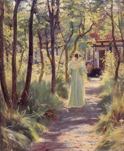 Marie En El Jardín 1 — Peder Severin Kroyer