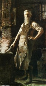 The Village Blacksmith — Thomas Hovenden