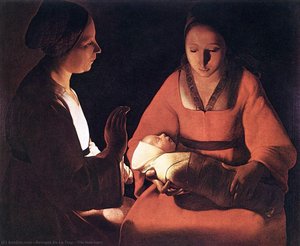 Die Neugeborene — Georges De La Tour