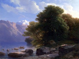 The Lake Of Thun — Alexandre Calame