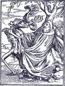 Død Og Abboten — Hans Holbein Den Yngre