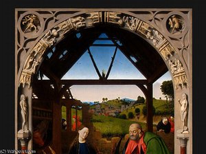 The Nativity,detalj 2, Ng Washington — Petrus Christus