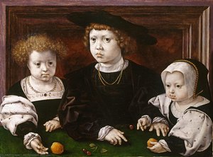 The Three Children Of Christian Ii Of Denmark — Jan Gossaert (mabuse)