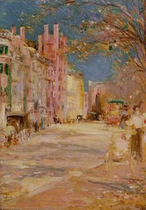 Boston Street Scene (boston Common) — Edward Mitchell Bannister