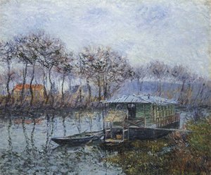 The Seine At Port Marly — Gustave Loiseau