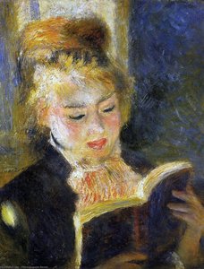 Čitateljka (također Poznata Kao Mlada Žena Koja Čita Knjigu) — Renoir