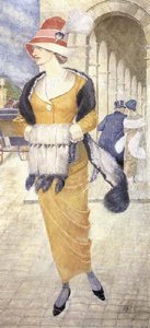 In The Rue De Rivoli — Joseph Edward Southall