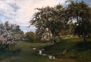 'when Nature Painted All Things Gay' — Alfred William Parsons